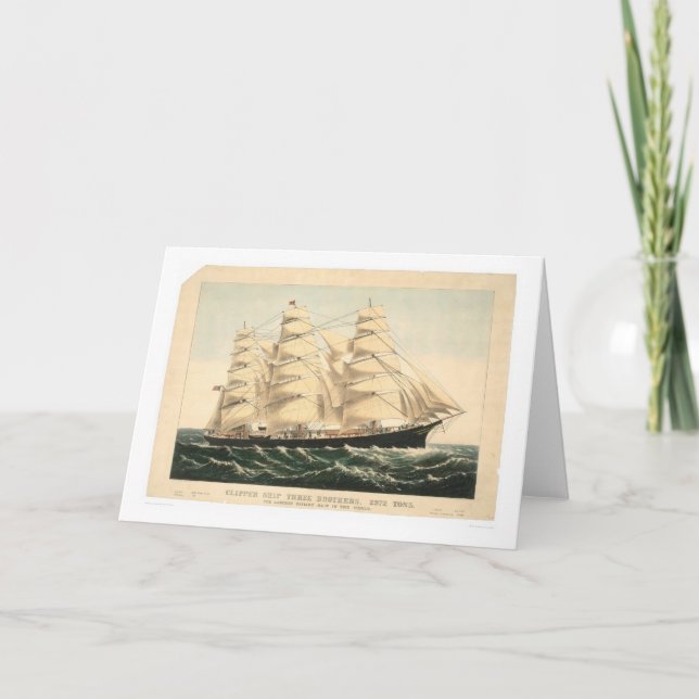 Tarjeta Nave de podadoras "tres hermanos" (0406A) (Anverso)