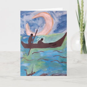 Tarjeta Navegación A La Luz De La Luna