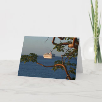 Tarjeta Navegar en las vacaciones de crucero Sunset I