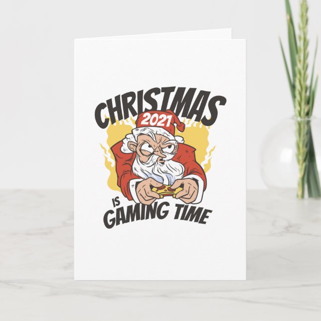 Tarjeta Navidad 2021 Es Tiempo de Juegos - Jugador (Anverso)