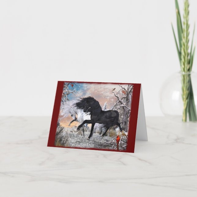 Tarjeta Navidad 2022 Caballos ver2 (Anverso)