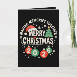 Tarjeta Navidad 2026 Familia Creando Recuerdos Juntos