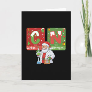 Tarjeta Navidad 67 Meme Ciencia Química Humor Tabla Periód
