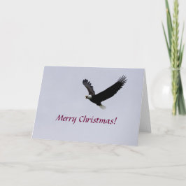Tarjeta / Navidad Águila en vuelo