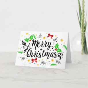Tarjeta Navidad Alegre Festiva