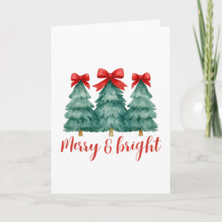 Tarjeta Navidad Alegre y Brillante