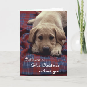 Tarjeta Navidad azul