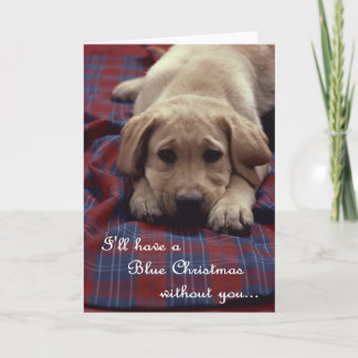 Tarjeta Navidad azul