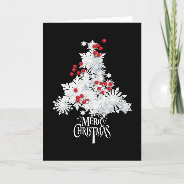 Tarjeta  Navidad Blanca  (Anverso)