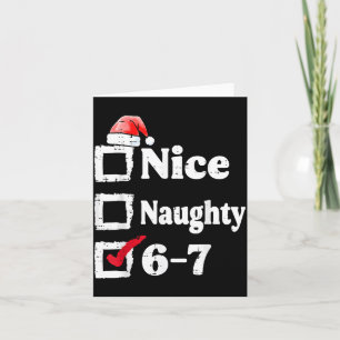 Tarjeta Navidad Bonito Malicioso 6 7 Meme 67 Seis Siete Xm