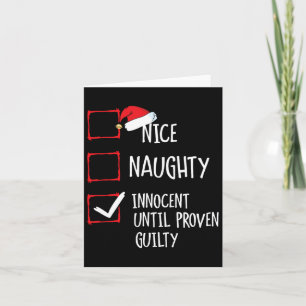 Tarjeta Navidad Bonito Travieso Inocente Hasta que se prue
