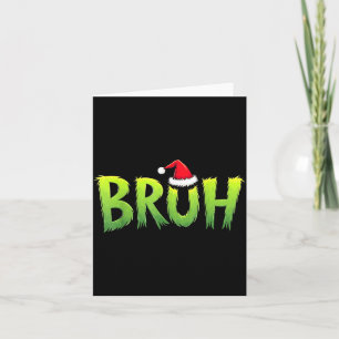 Tarjeta Navidad Bruh Niños Adolescentes Chicos Navidad Div