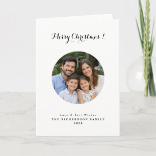 Tarjeta Navidad con foto personalizada
