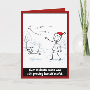 Tarjeta Navidad con humor oscuro