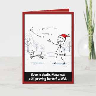 Tarjeta Navidad con humor oscuro