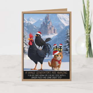 Tarjeta Navidad con insinuaciones divertidas