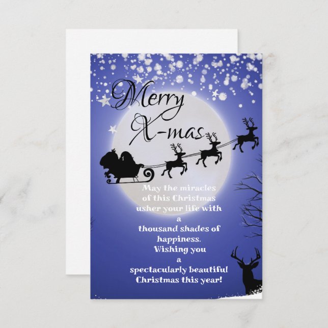 Tarjeta Navidad con tu equipo (Anverso / Reverso)