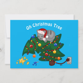 Tarjeta navidad de árbol de Navidad