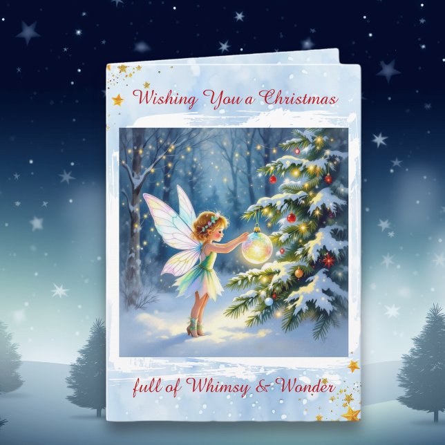 Tarjeta Navidad de Cuento de Hadas con Poema Navideño Pers (Subido por el creador)