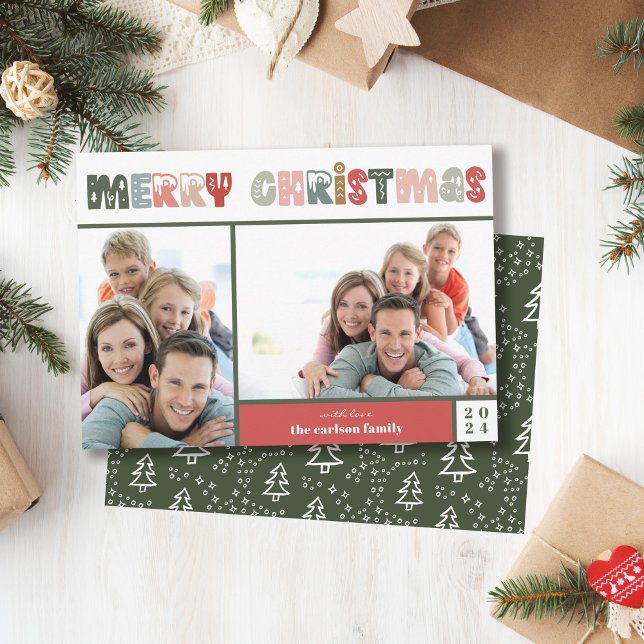 Tarjeta navidad de dos fotos de navidad (Subido por el creador)