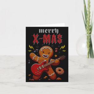 Tarjeta Navidad de Heavy Metal Sleigher Salve a Santa Clau