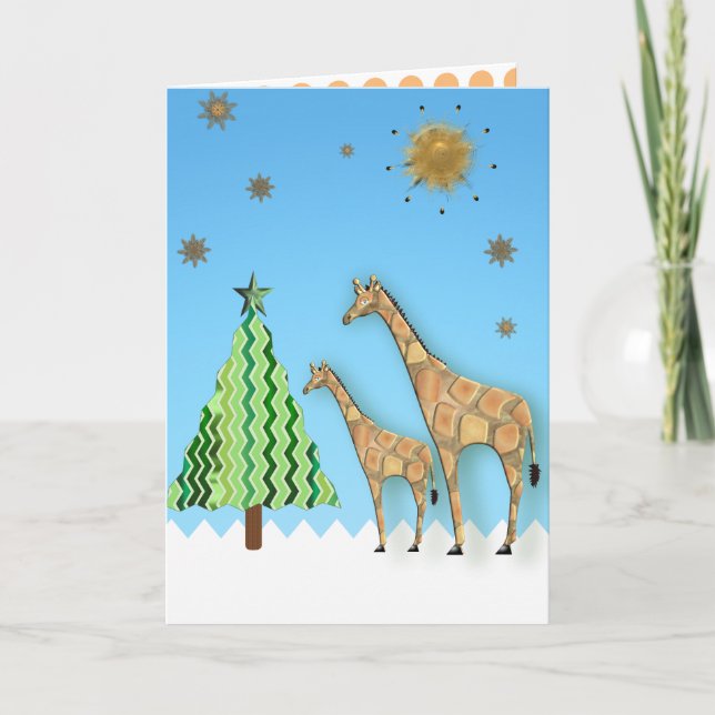 Tarjeta Navidad de la JIRAFA (Anverso)