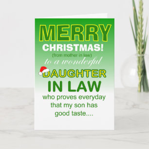 Tarjeta Navidad de la nuera