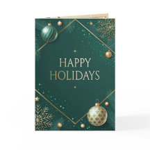 Navidad de Lujo Verde y Dorado