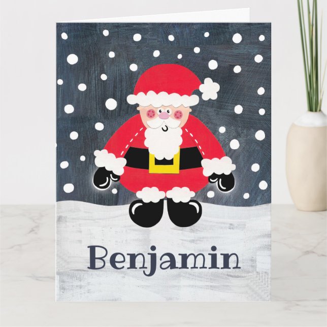 Tarjeta Navidad de padre personalizado (Anverso)
