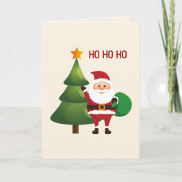 Tarjeta Navidad de Papá Noel