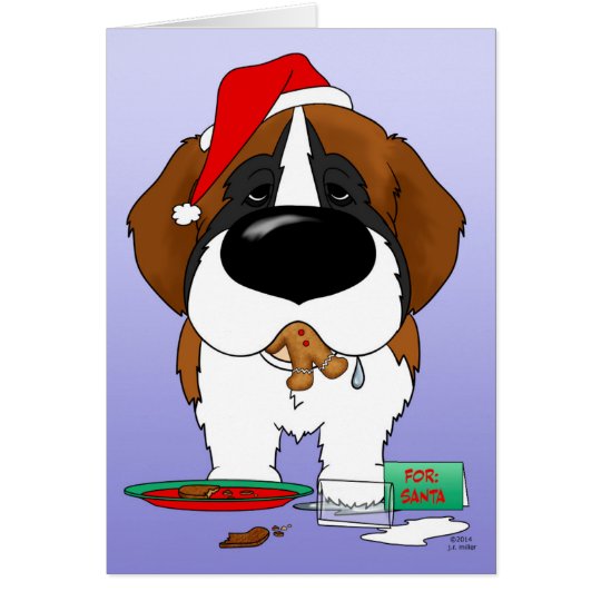 Tarjeta Navidad de St Bernard