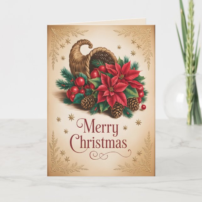 Tarjeta Navidad de Viejo Mundo Navidad 5 (Anverso)