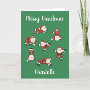 Tarjeta Navidad de yoga personalizada