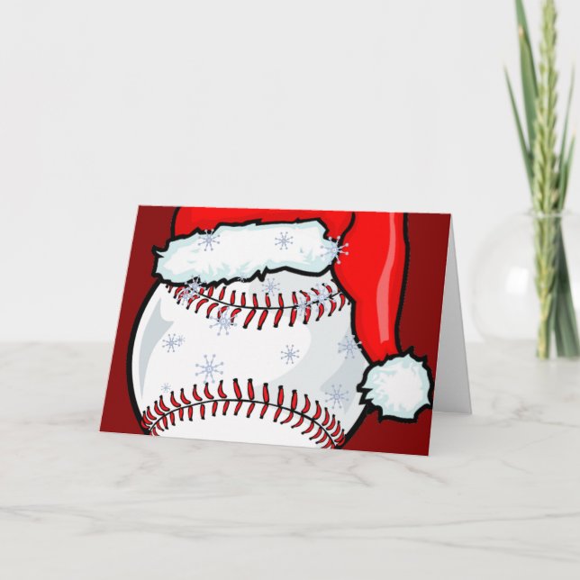 Tarjeta - navidad del béisbol (Anverso)