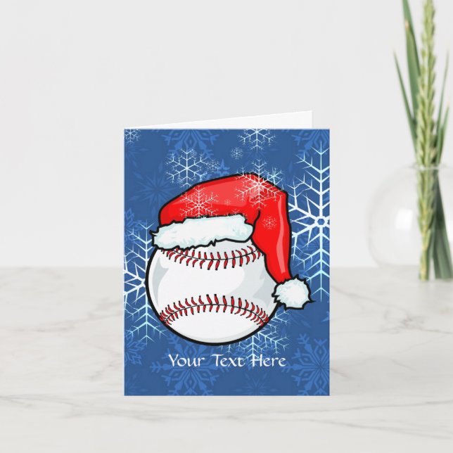 Tarjeta - navidad del béisbol (Anverso)