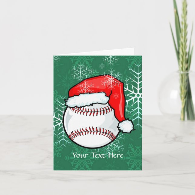 Tarjeta - navidad del béisbol (Anverso)