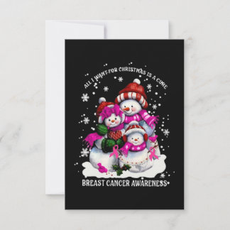 Tarjeta Navidad del Cáncer de Mama