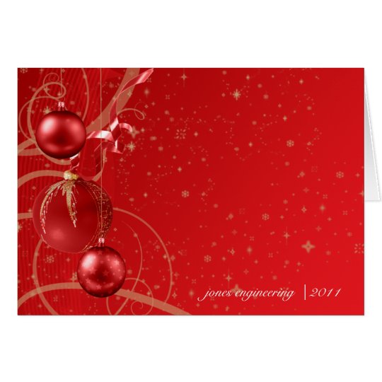 Tarjeta Navidad del negocio del ornamento del navidad del