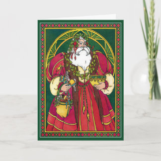 Tarjeta: Navidad del padre - Santa - solsticio de