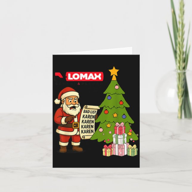 Tarjeta Navidad divertida  (Anverso)