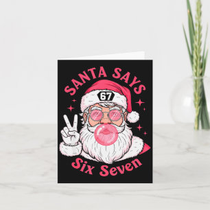 Tarjeta Navidad Divertida 67 Meme Rotura Cerebral Santa Cl