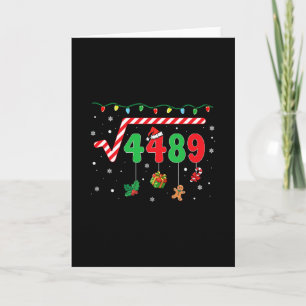 Tarjeta Navidad Divertida 6 7 Profesor de Matemáticas 67 M