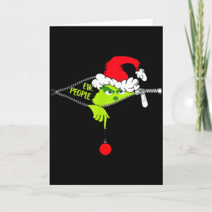 Tarjeta Navidad Divertida Gente Hombres Mujeres Niño Niños