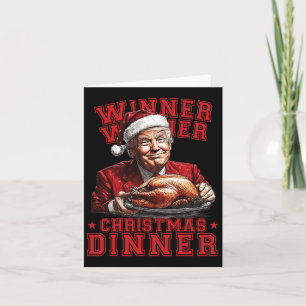 Tarjeta Navidad divertida humorística Trump Ganador Ganado