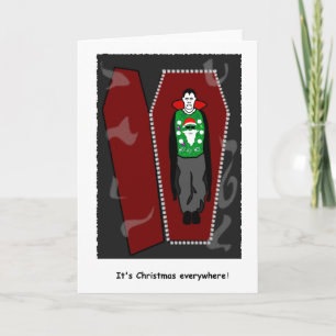 Tarjeta Navidad Drácula