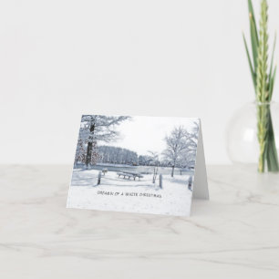 Tarjeta navidad/ "Dream'n Of A White Navidades"