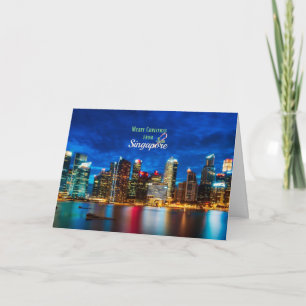 Tarjeta Navidad en Singapur