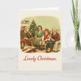 Tarjeta Navidad encantadora - Divertido vintage