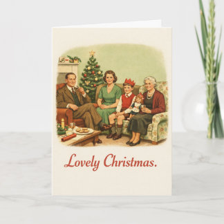 Tarjeta Navidad encantadora - Divertido vintage