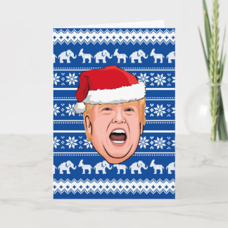 Tarjeta Navidad enojado Donald Trump
